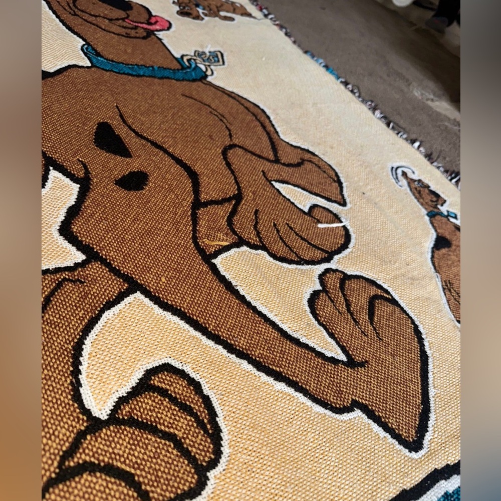 Vintage 1999 The Northwest Company x Cartoon Network Scooby Doo Throw Blanket! - Picture 5 of 9